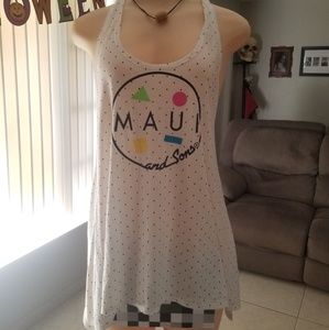 COPY - Maui and sons cover up dress or shirt, light airy